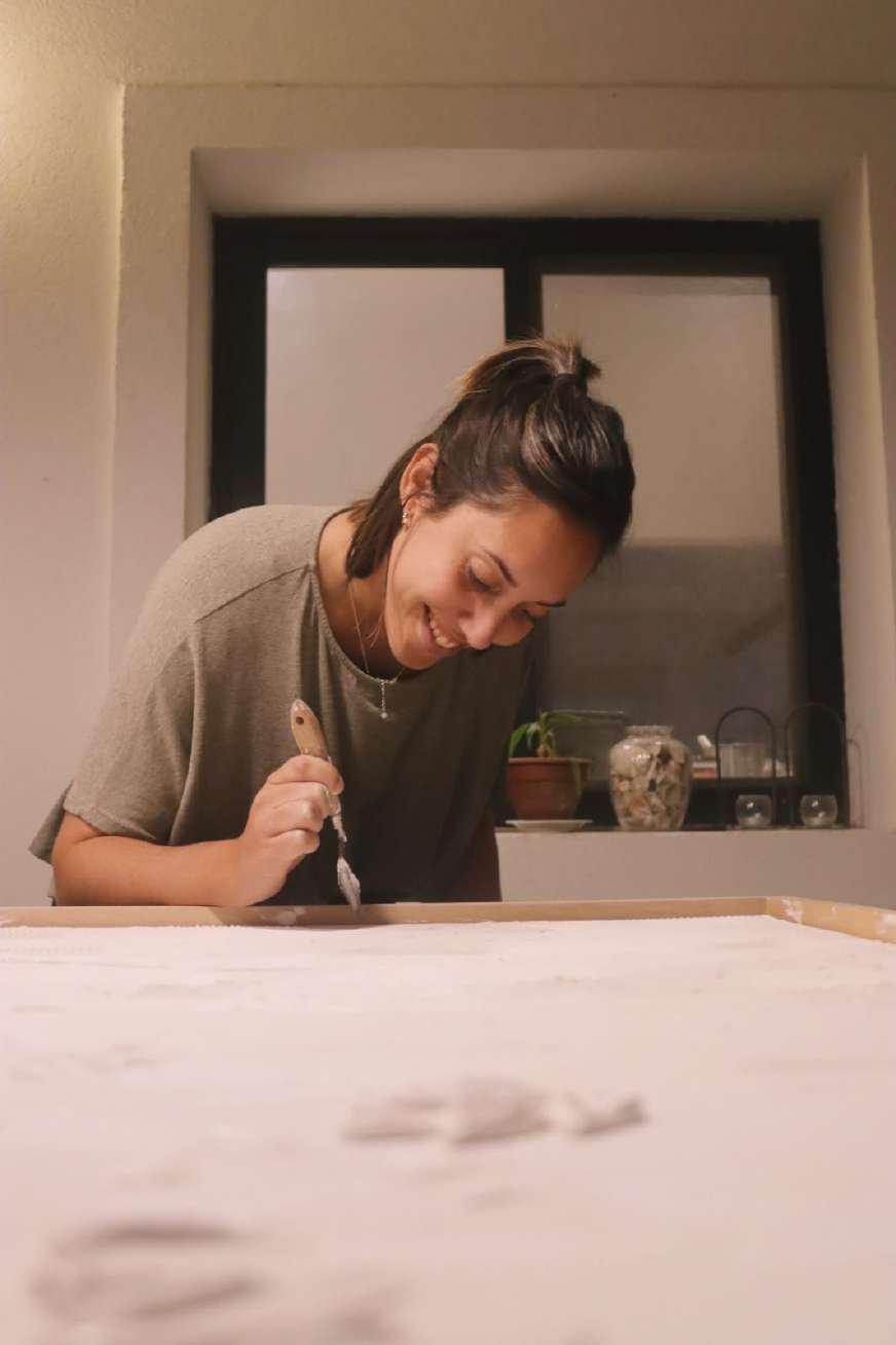 Ornella Giamberardini pintando